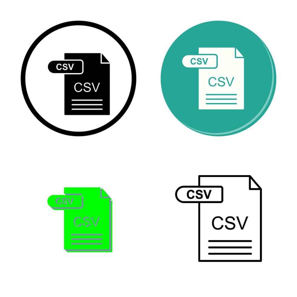 CSV Vector Icon