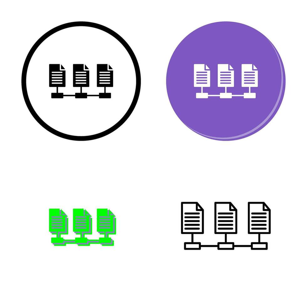 Network Files Vector Icon