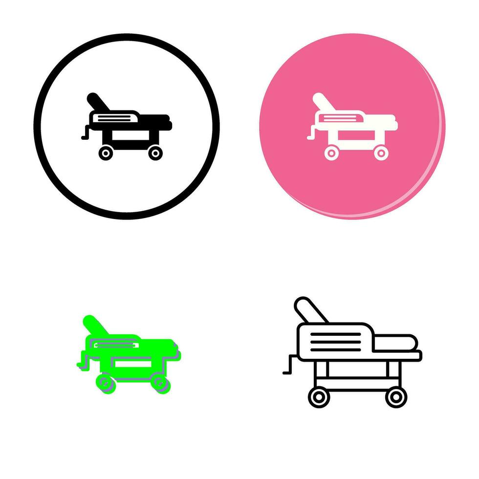 Hospital Bed Vector Icon