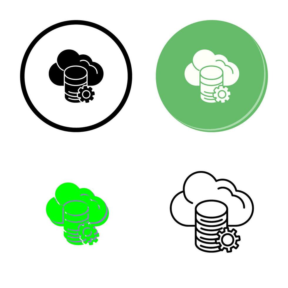 Cloud Data Vector Icon