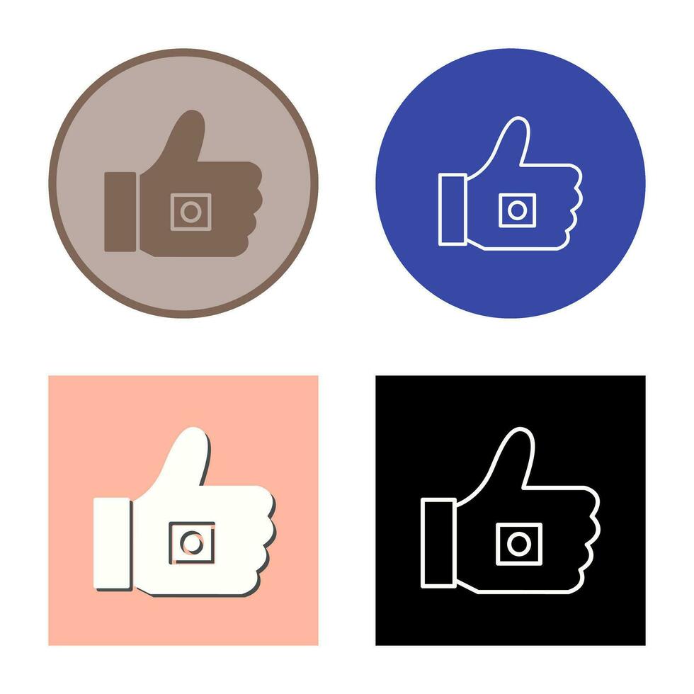 Unique Like Marketing Vector Icon