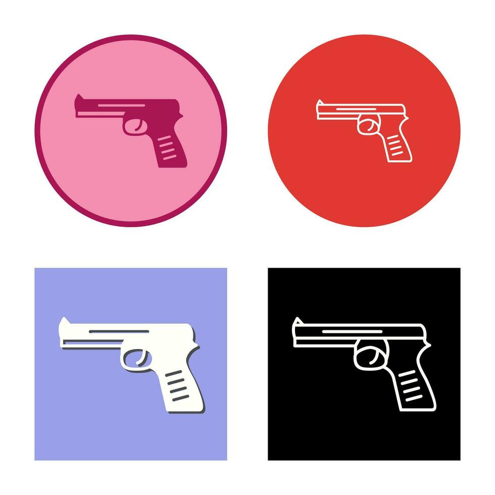 icono de vector de pistola única