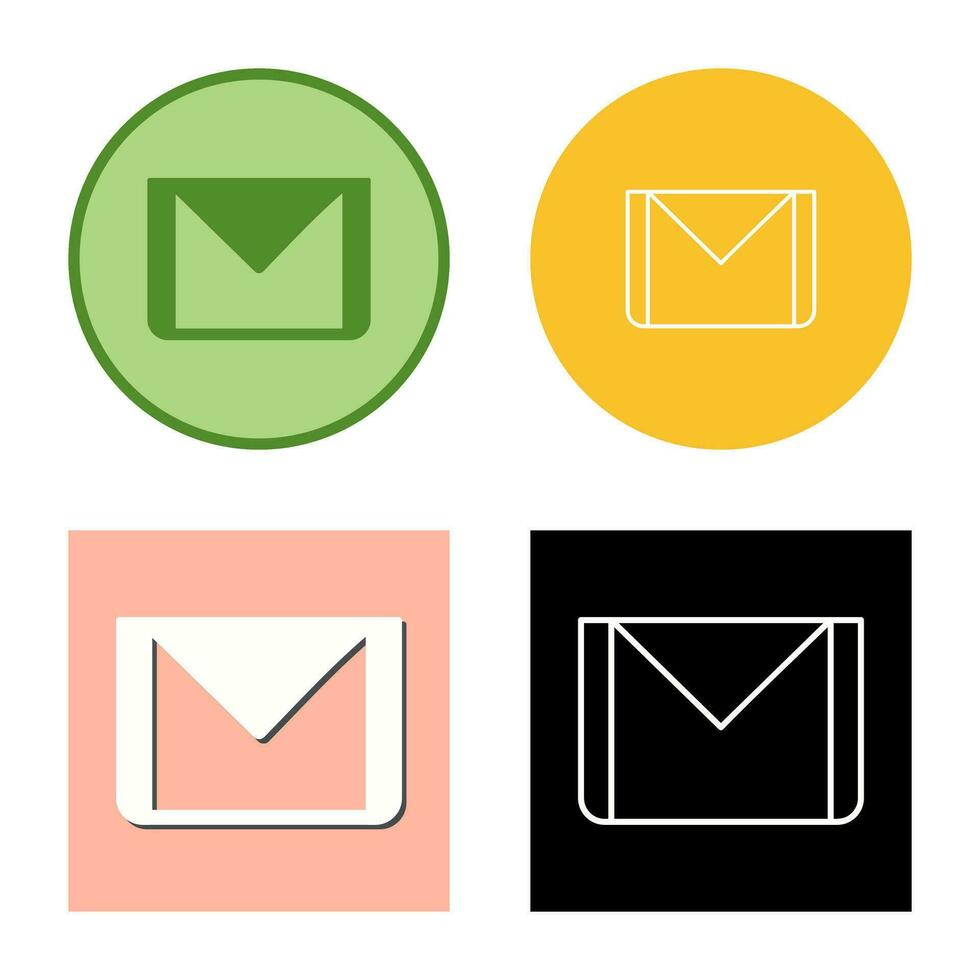 icono de vector de correo electrónico único