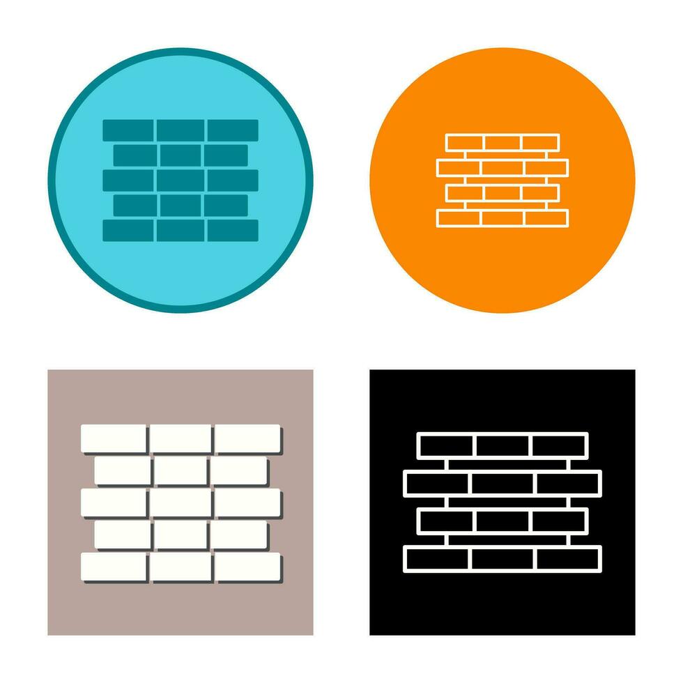 Unique Bricks Vector Icon