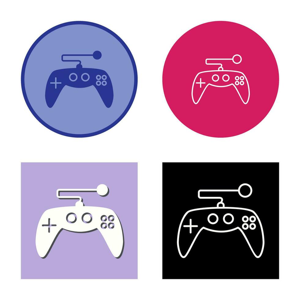 icono de vector de control de juego único