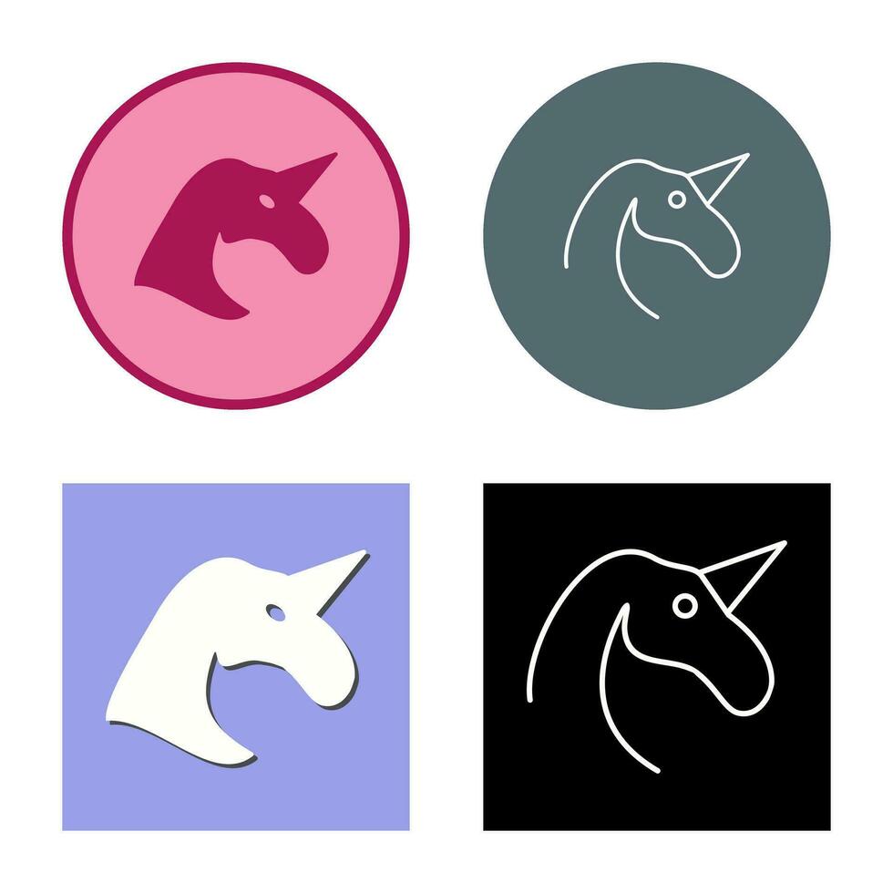 icono de vector de unicornio