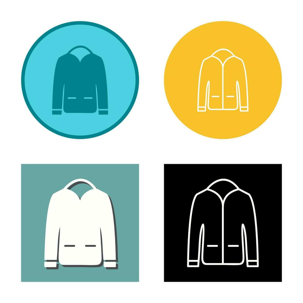 icono de vector de chaqueta de hombre