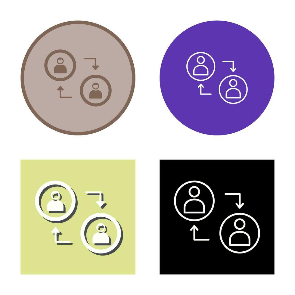 Connected Profiles Vector Icon