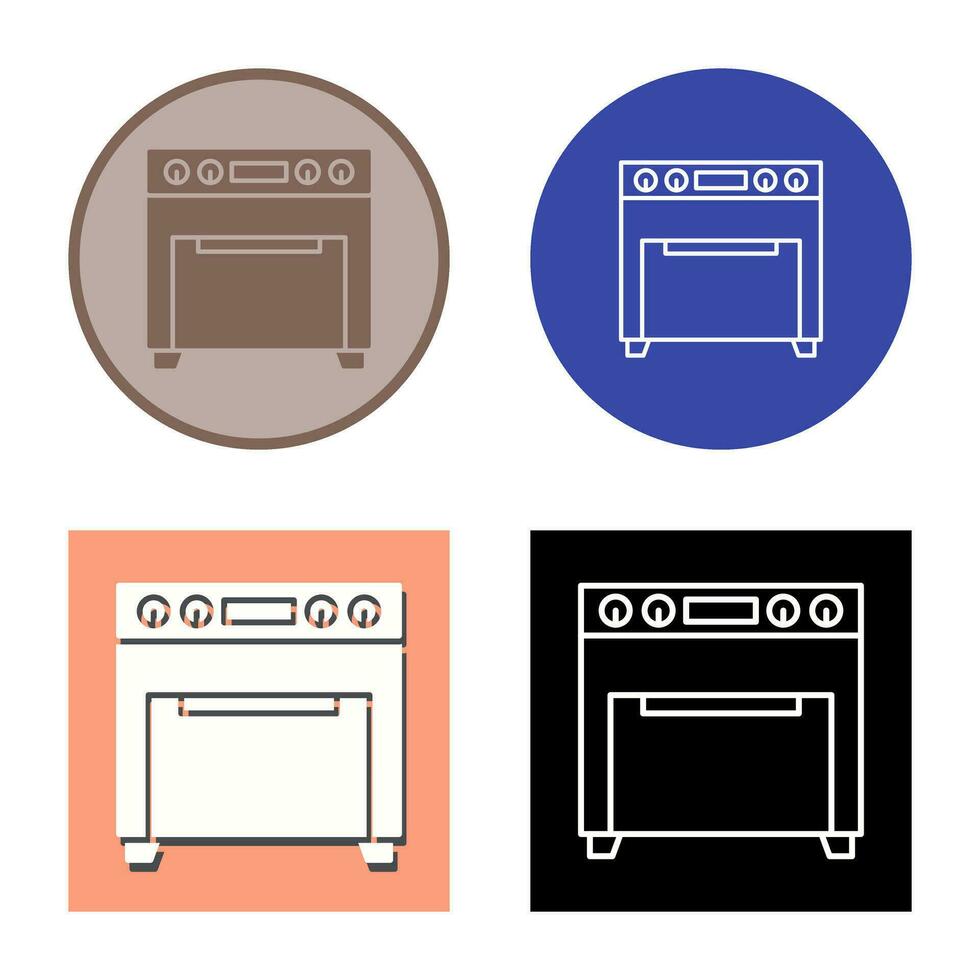 icono de vector de horno