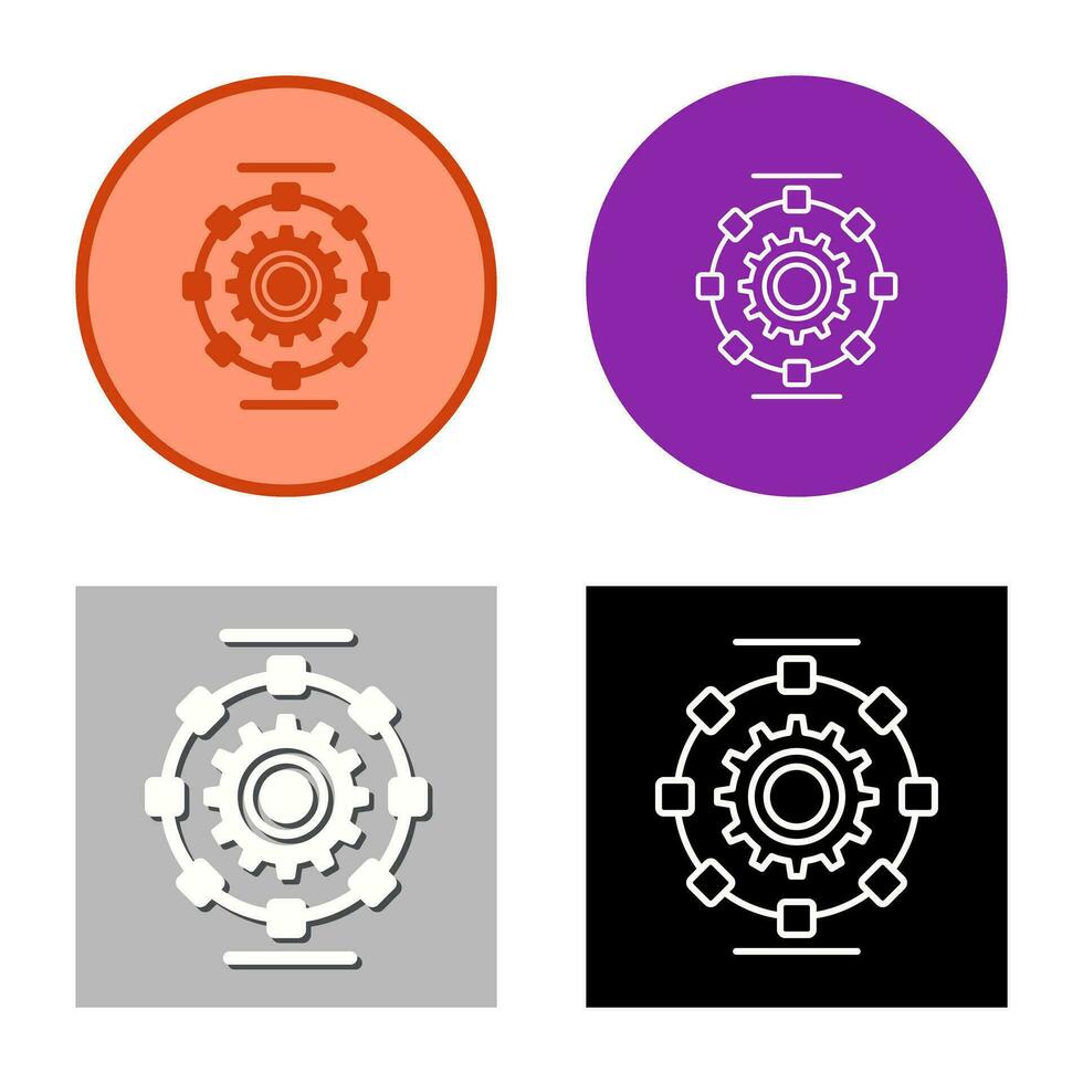 Automated Process Vector Icon