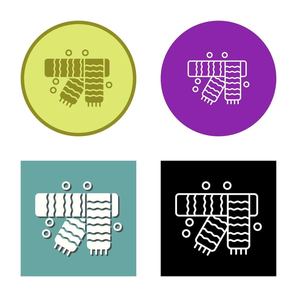 Winter Scarf Vector Icon