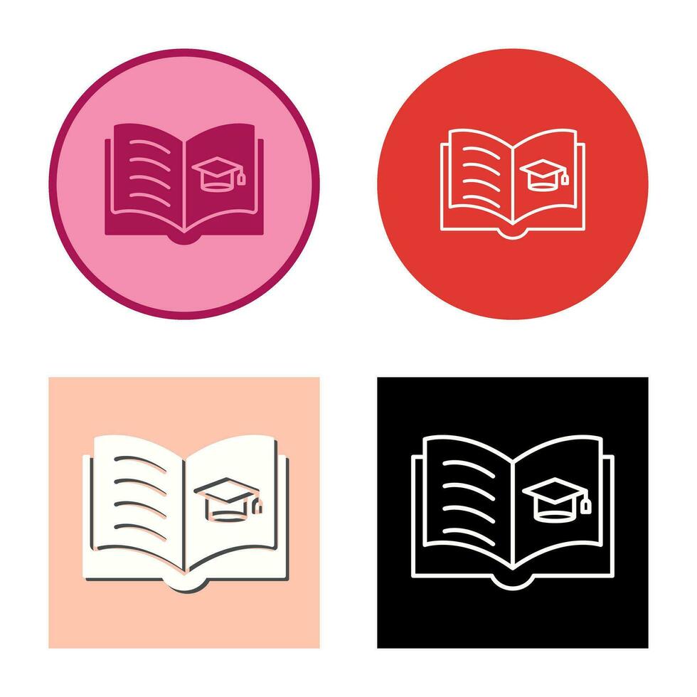 icono de vector de libro abierto