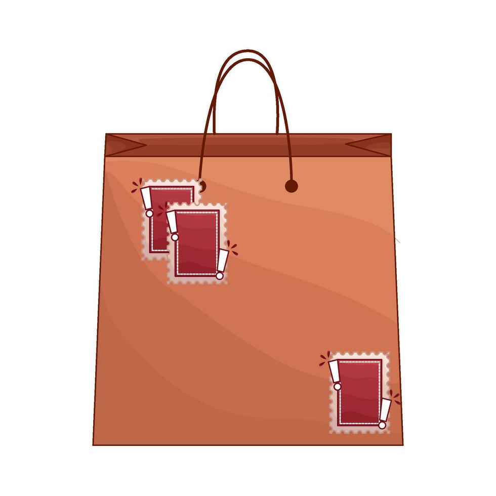 sticker price in paperbag illustration vector