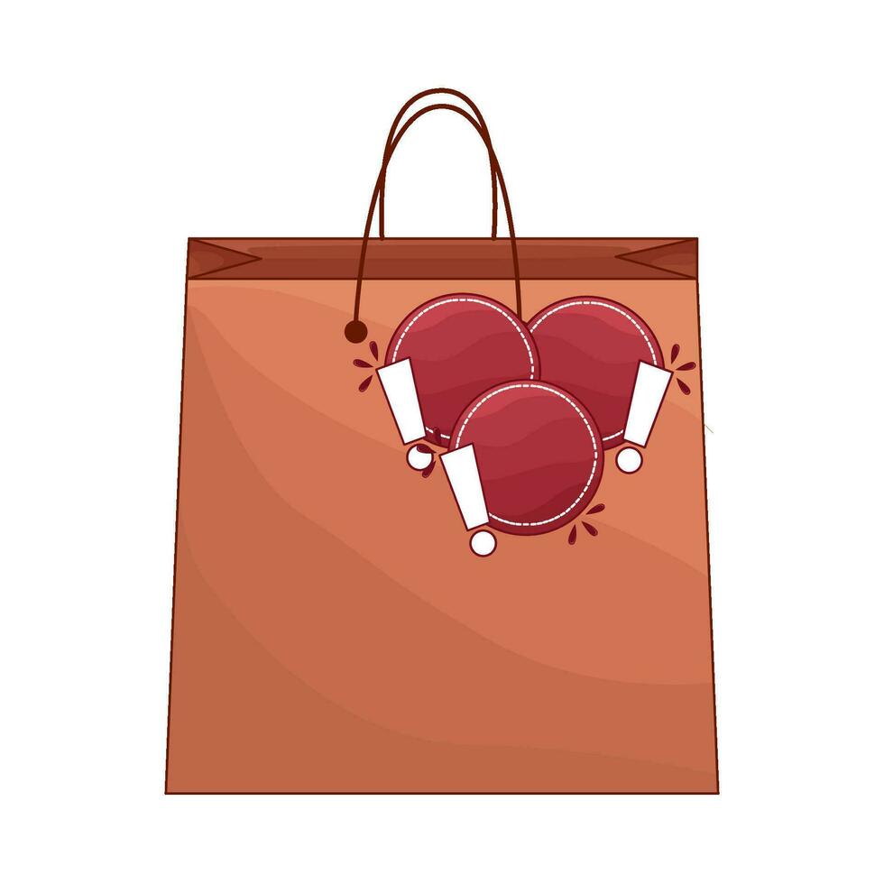 sticker price in paperbag illustration vector