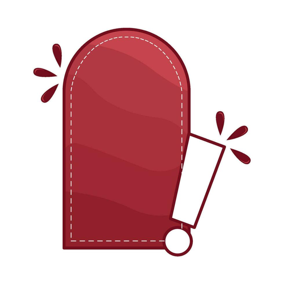 sticker price with exlamation mark illustration vector