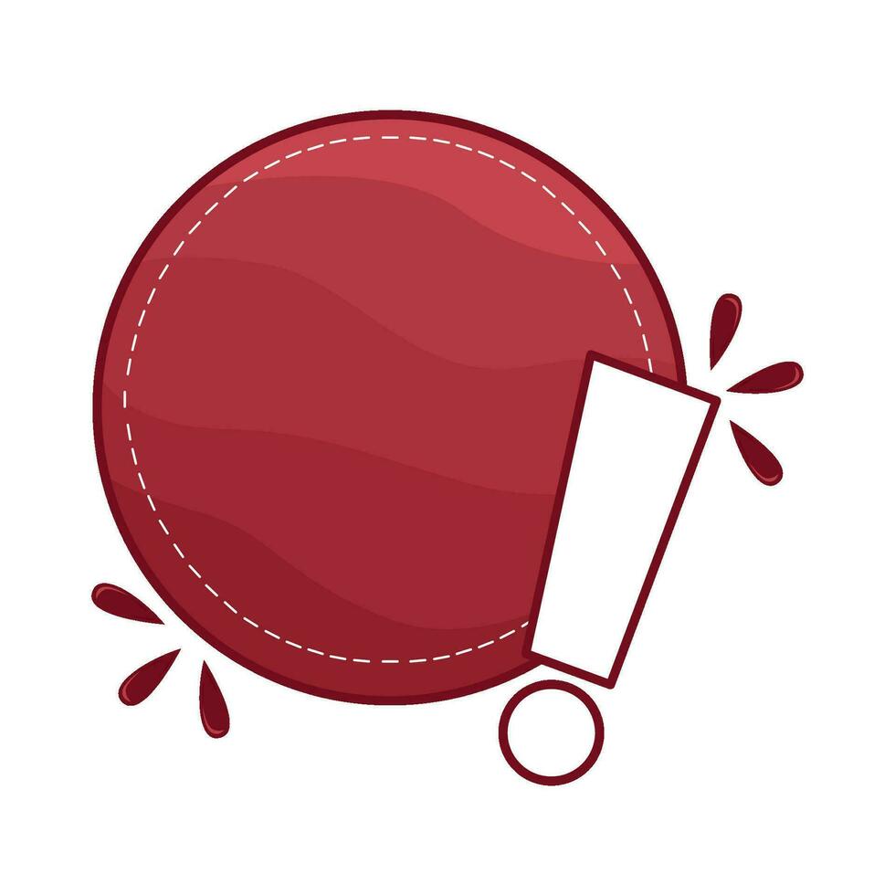 sticker price with exlamation mark illustration vector