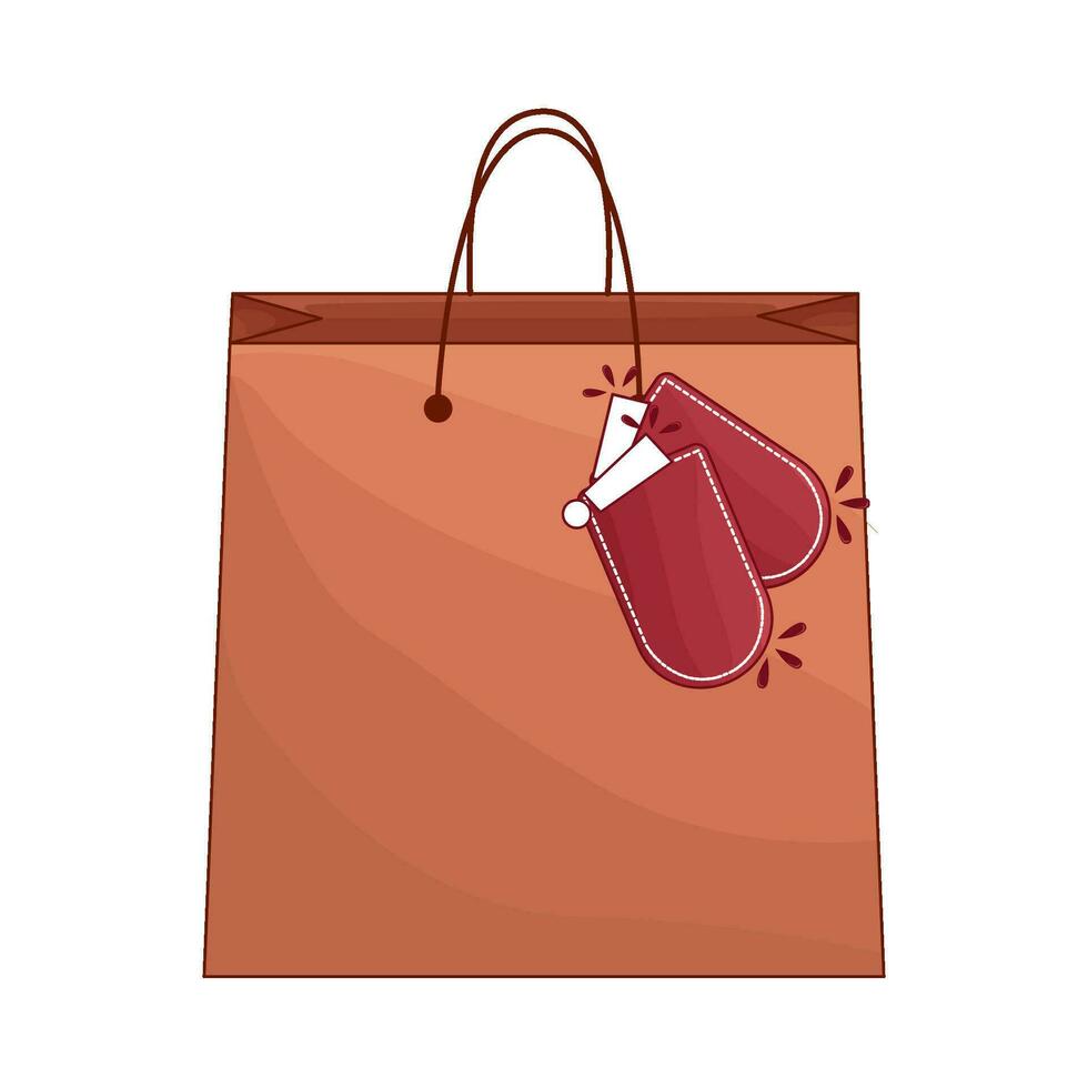 sticker price in paperbag illustration vector