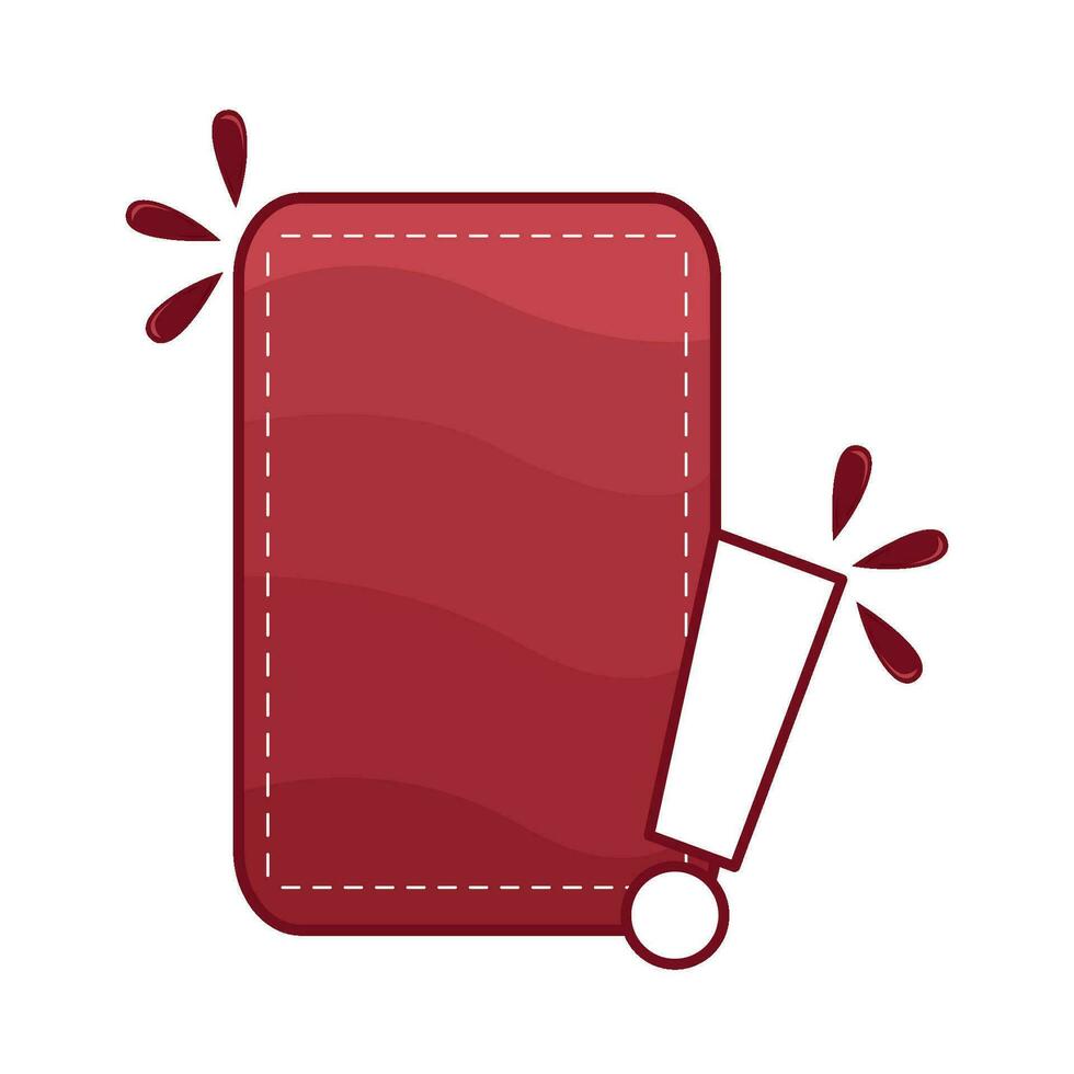 sticker price with exlamation mark illustration vector