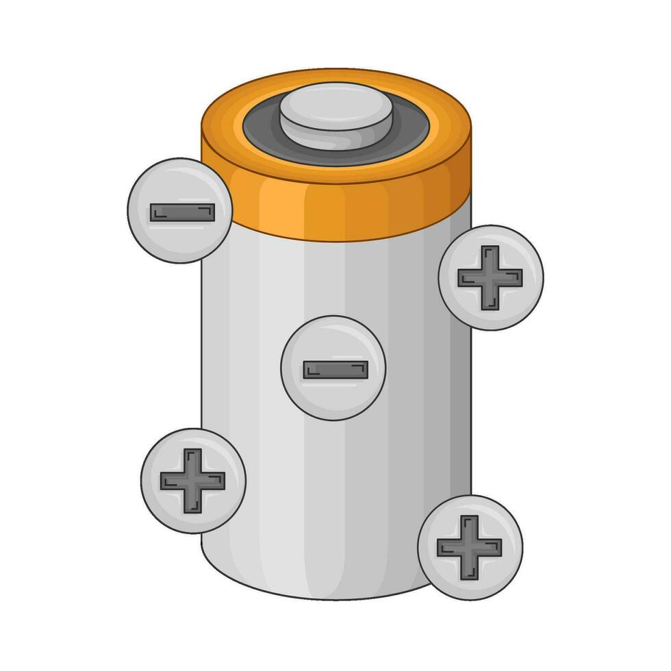 battery electric illustration vector