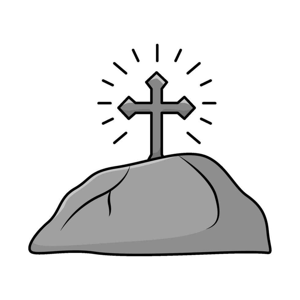 Pascua de Resurrección cruzar ilustración vector