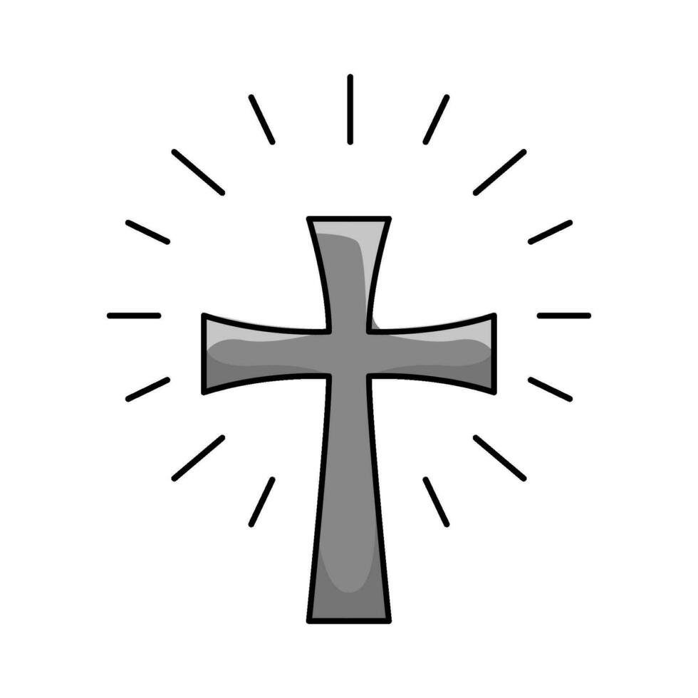 Pascua de Resurrección cruzar ilustración vector