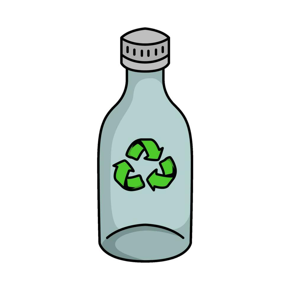 trash  bottle reduce illustration vector