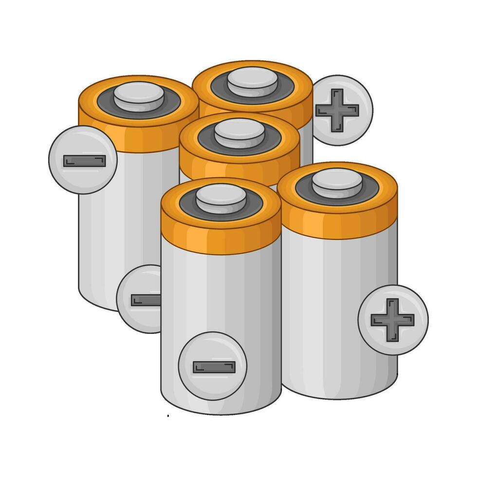 battery electric illustration vector