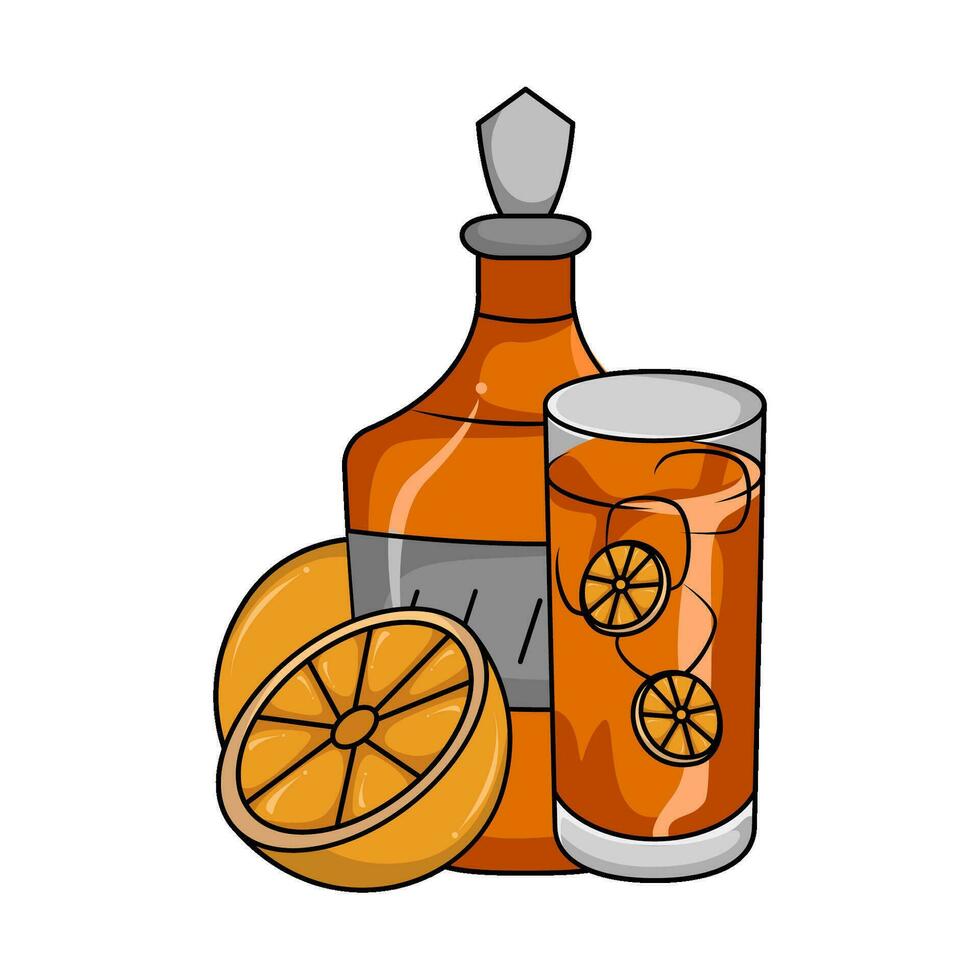 lemon beverage illustration vector