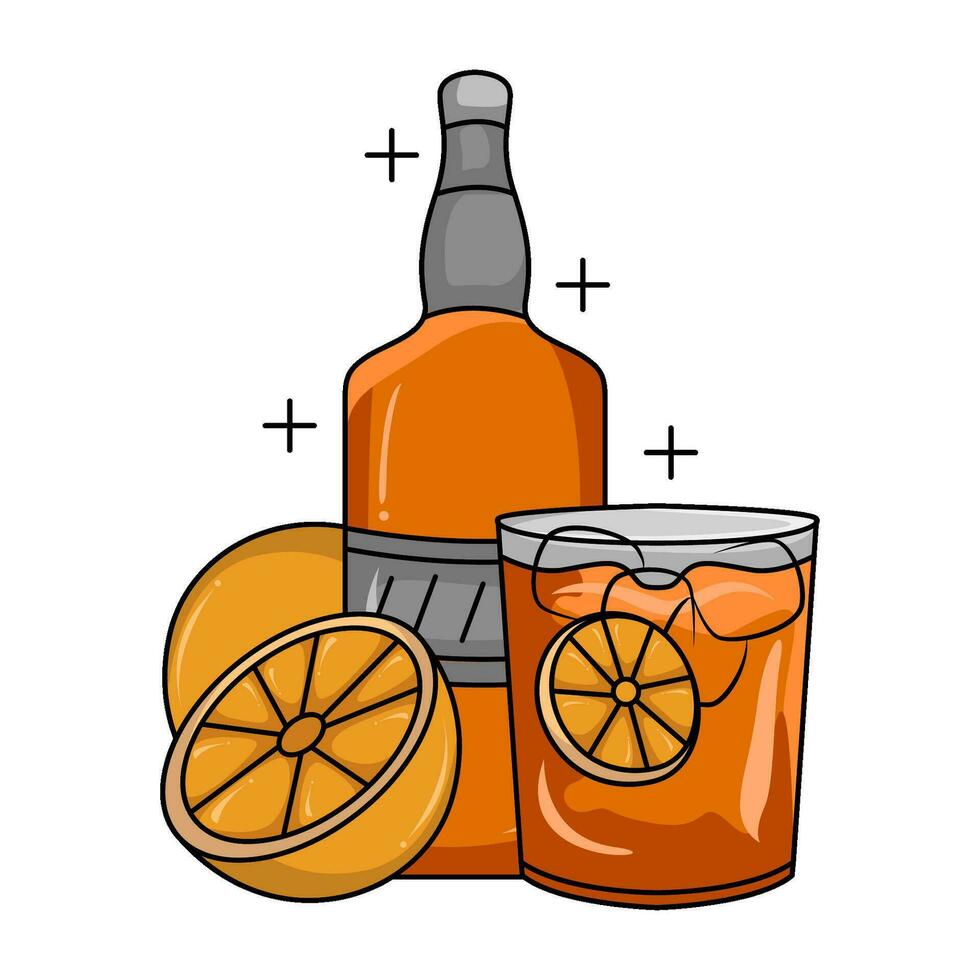 lemon beverage illustration vector