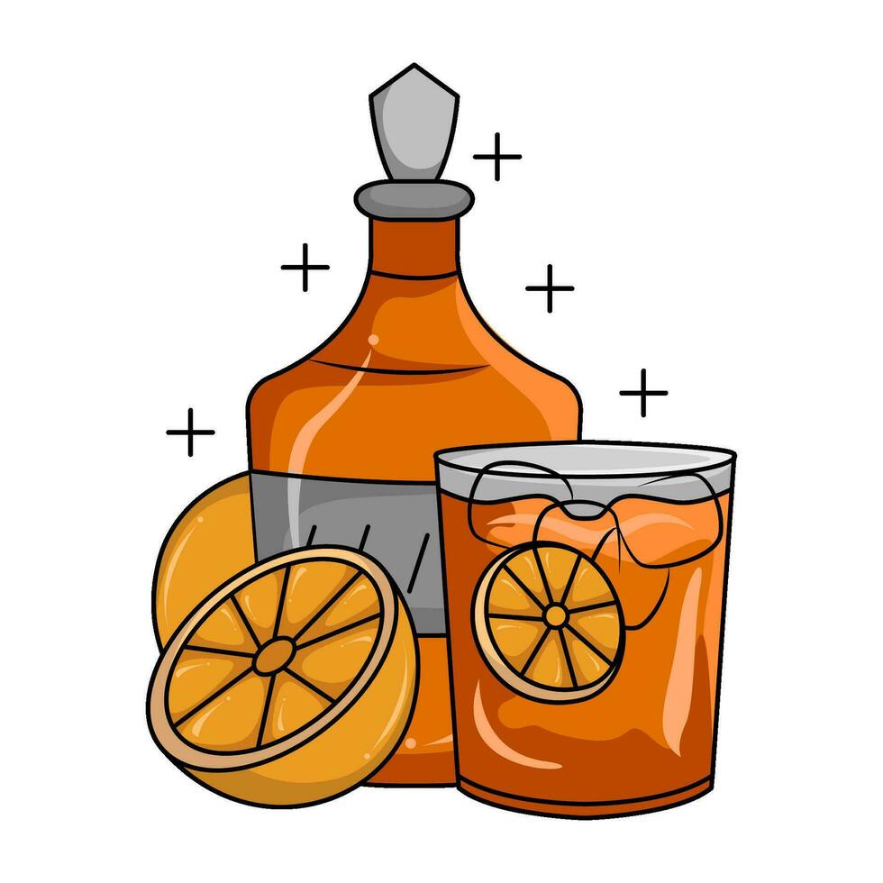 lemon beverage illustration vector