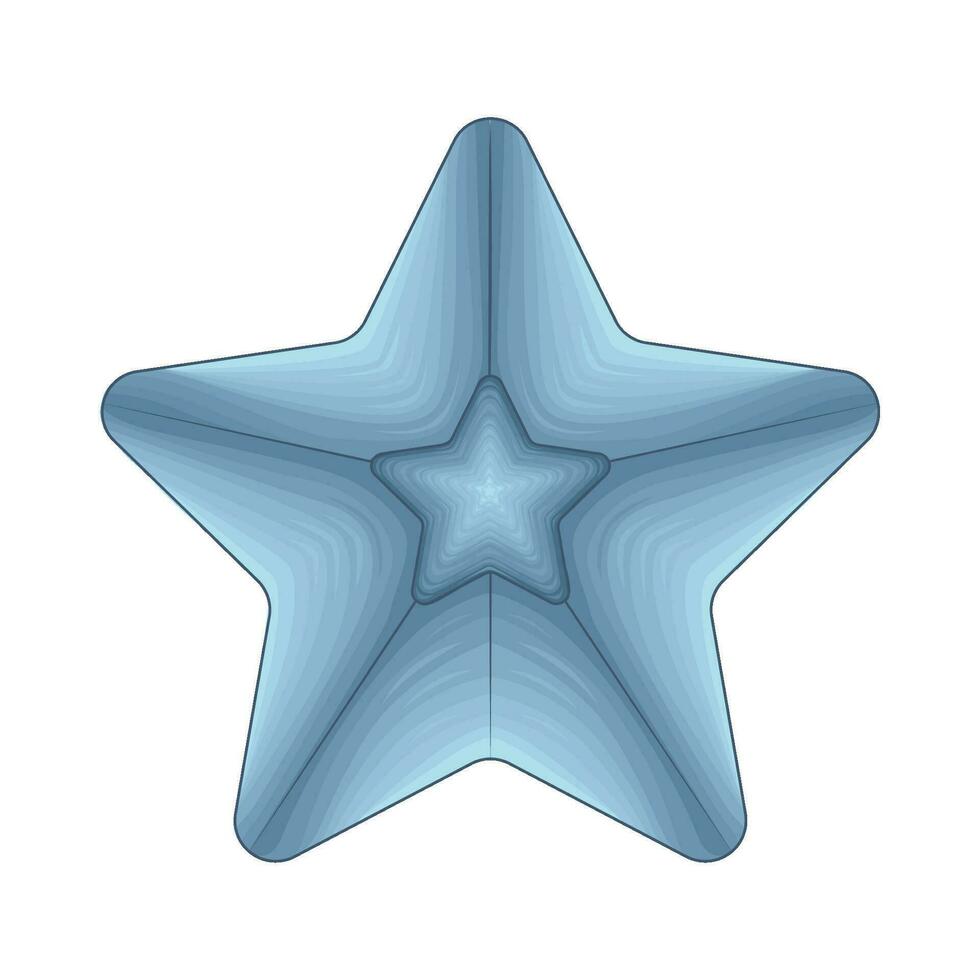 estrella azul ilustración vector