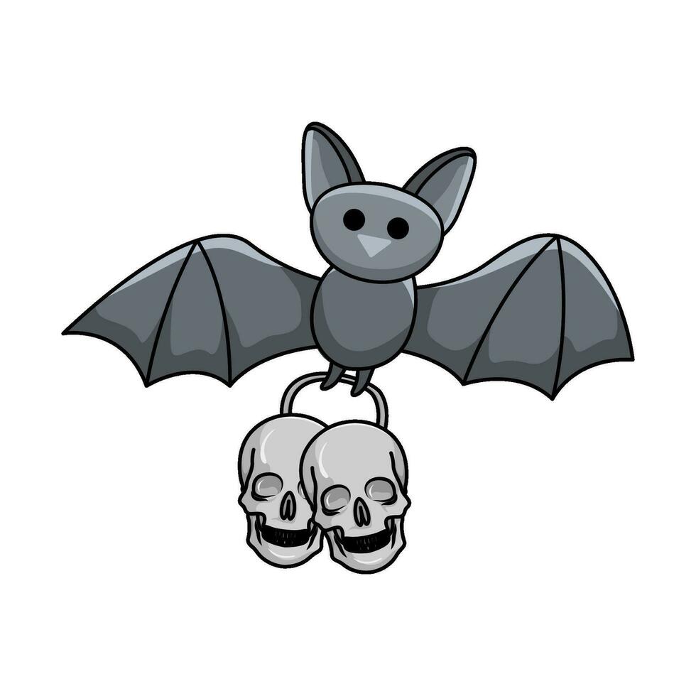 bat  halloween illustration vector