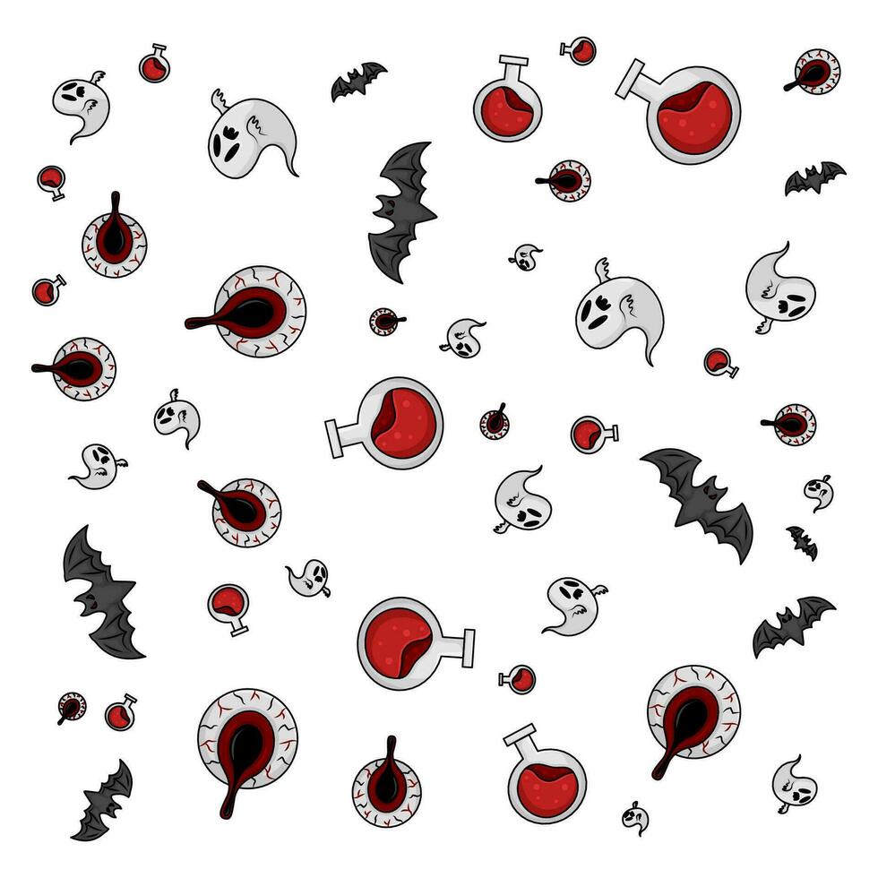 halloween pattern illustration vector