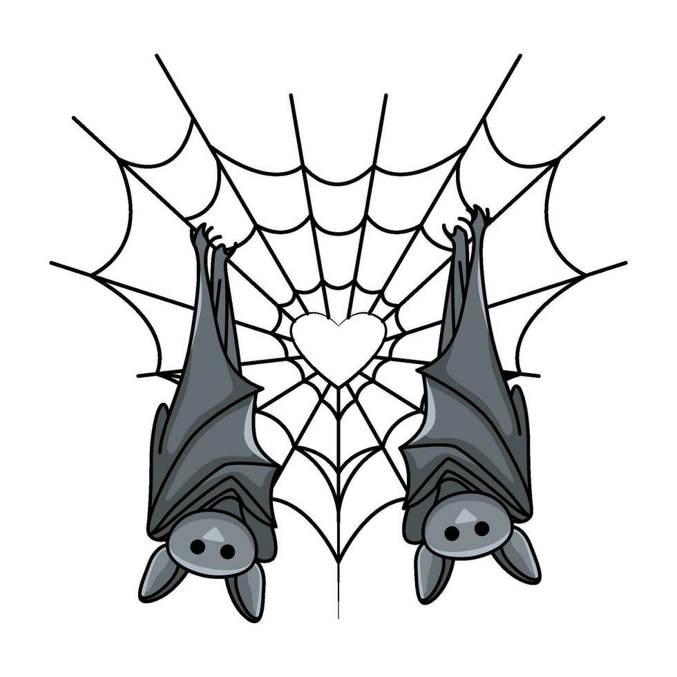 bat  halloween illustration vector