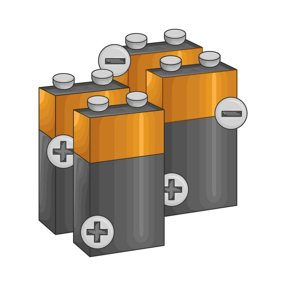 batería eléctrico ilustración vector