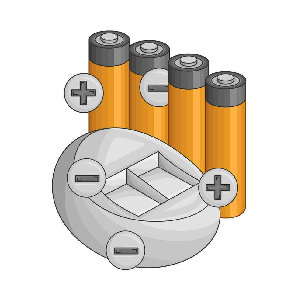 battery electric illustration vector