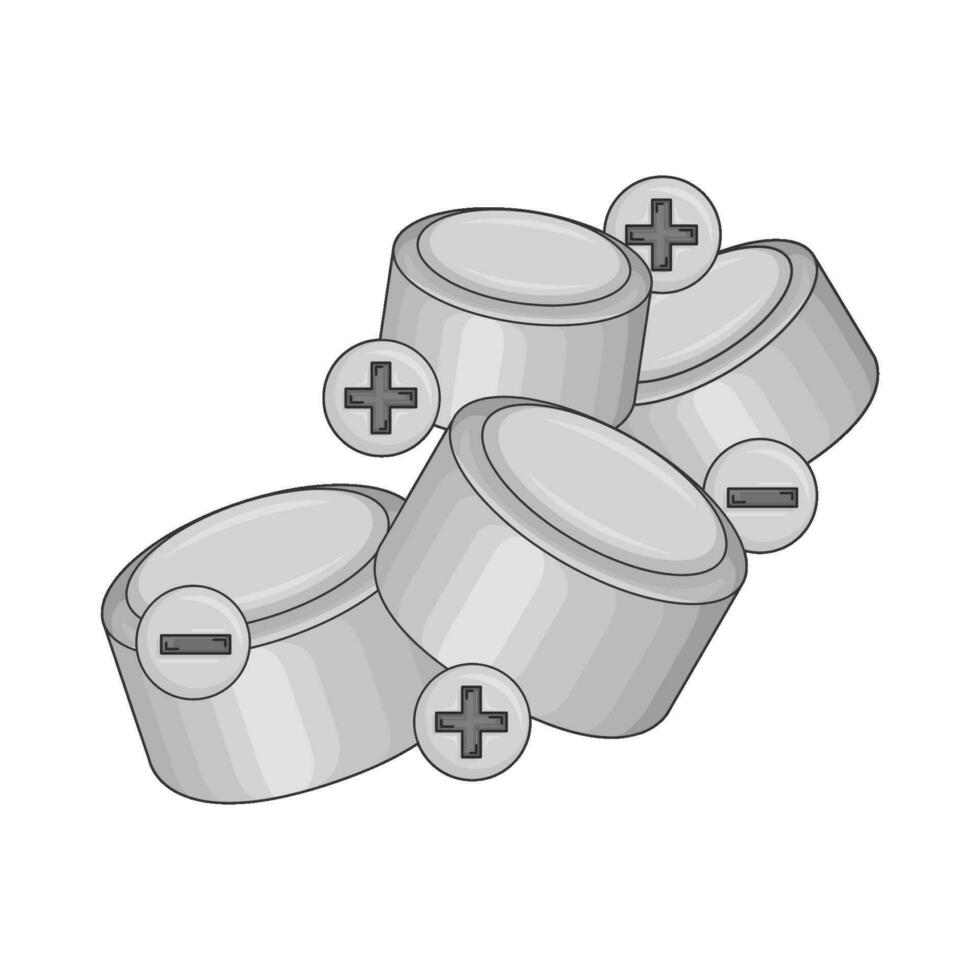 battery electric illustration vector