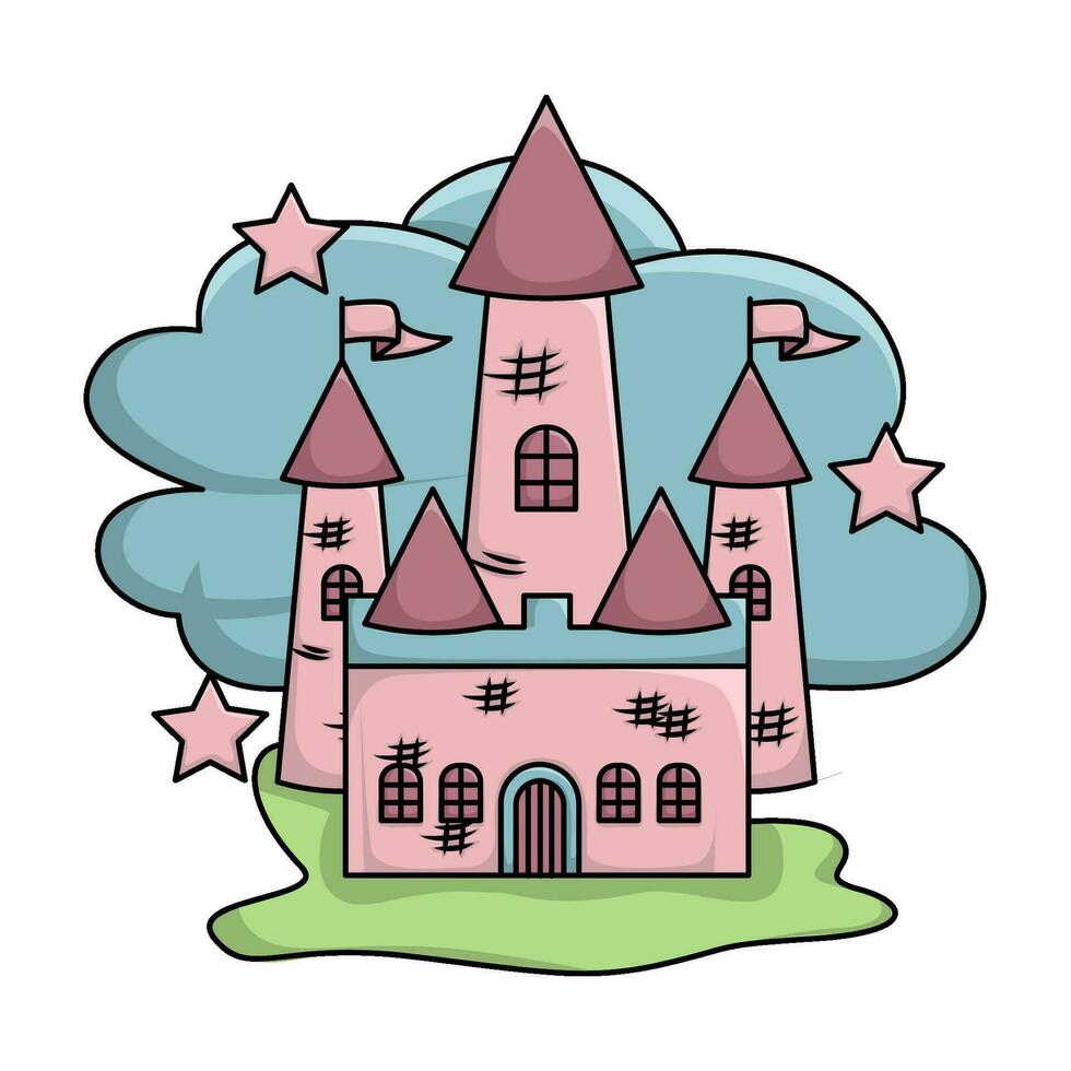 palace kingdom  illustration vector