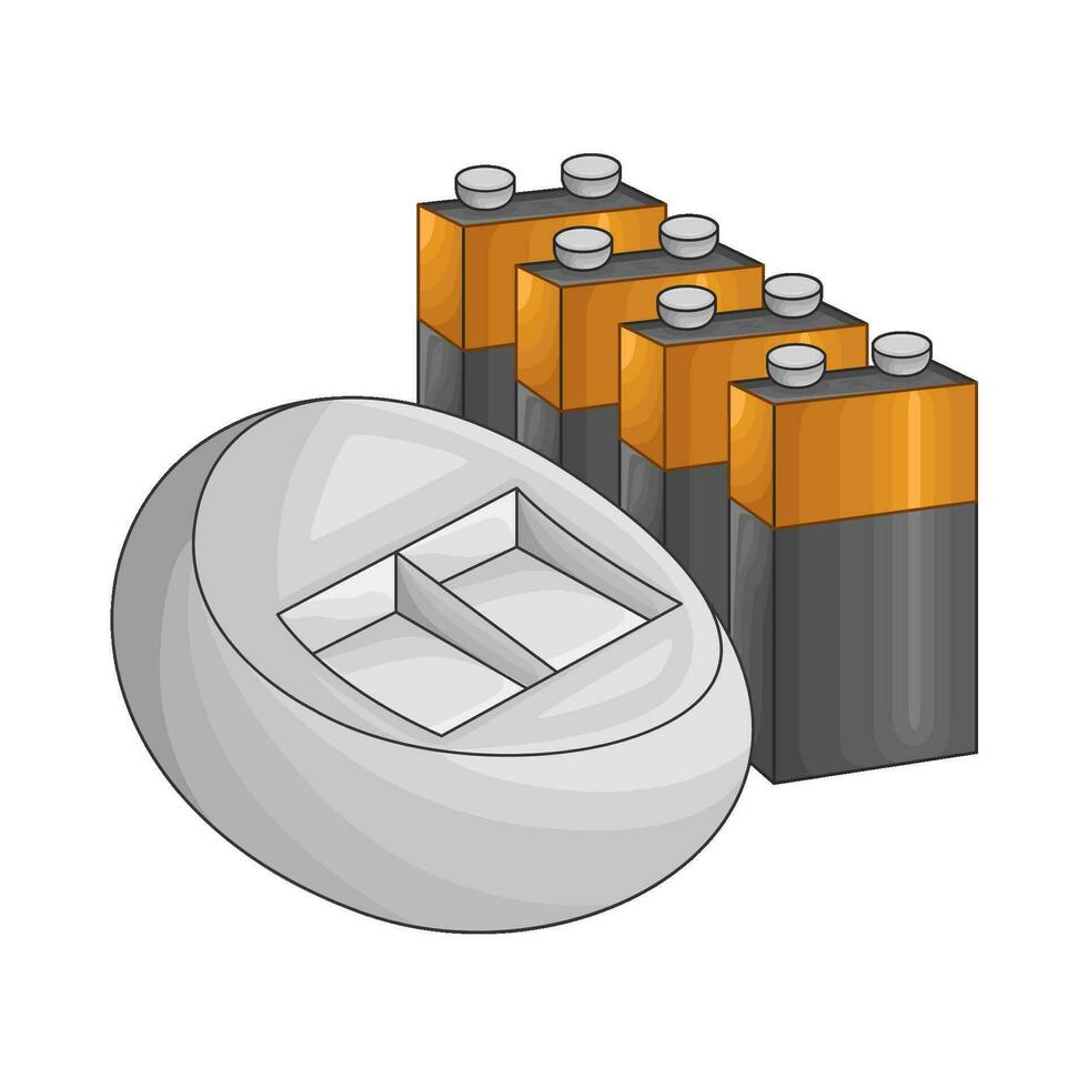 battery electric illustration vector