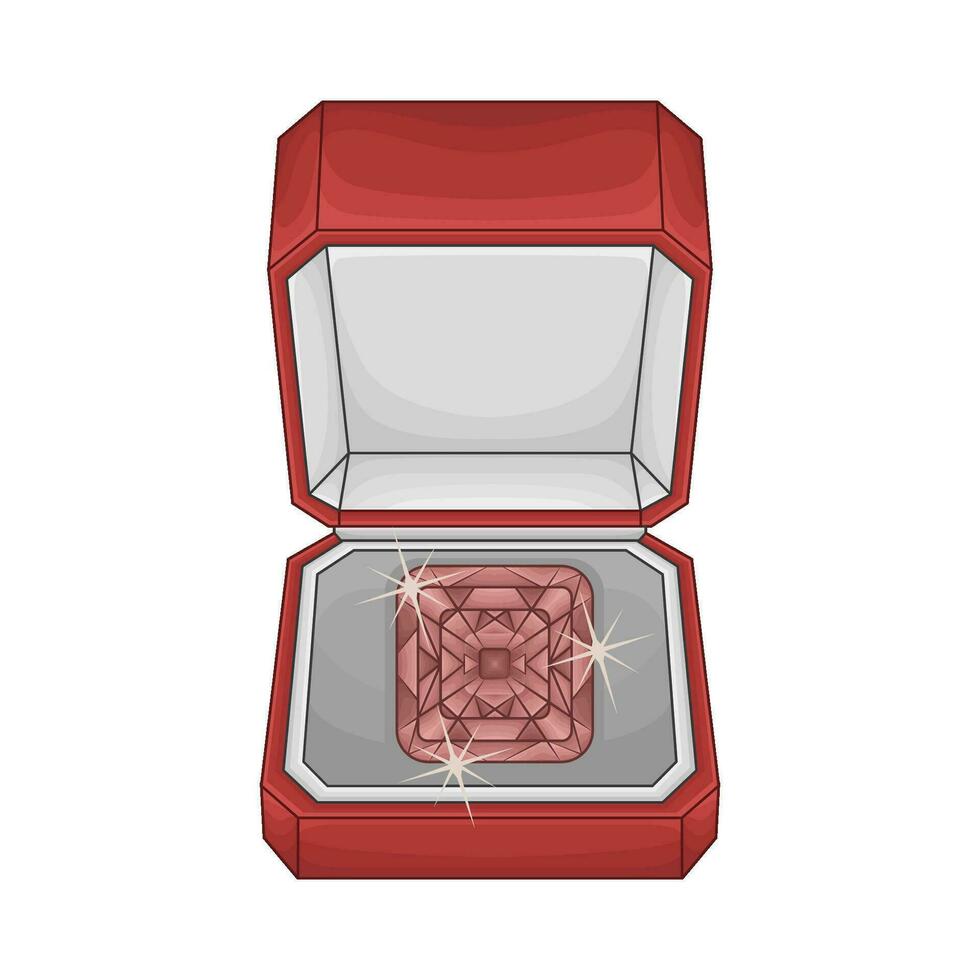 diamond in display illustration vector