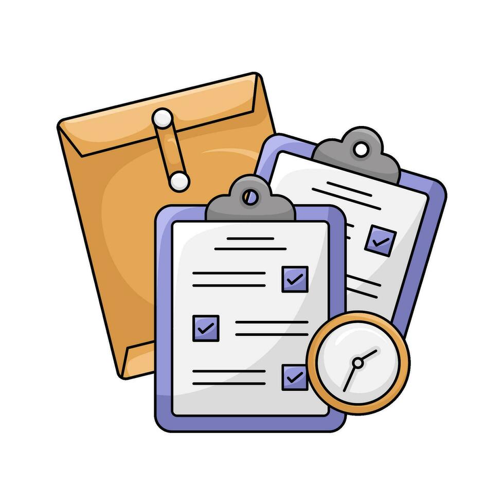 task list illustration vector