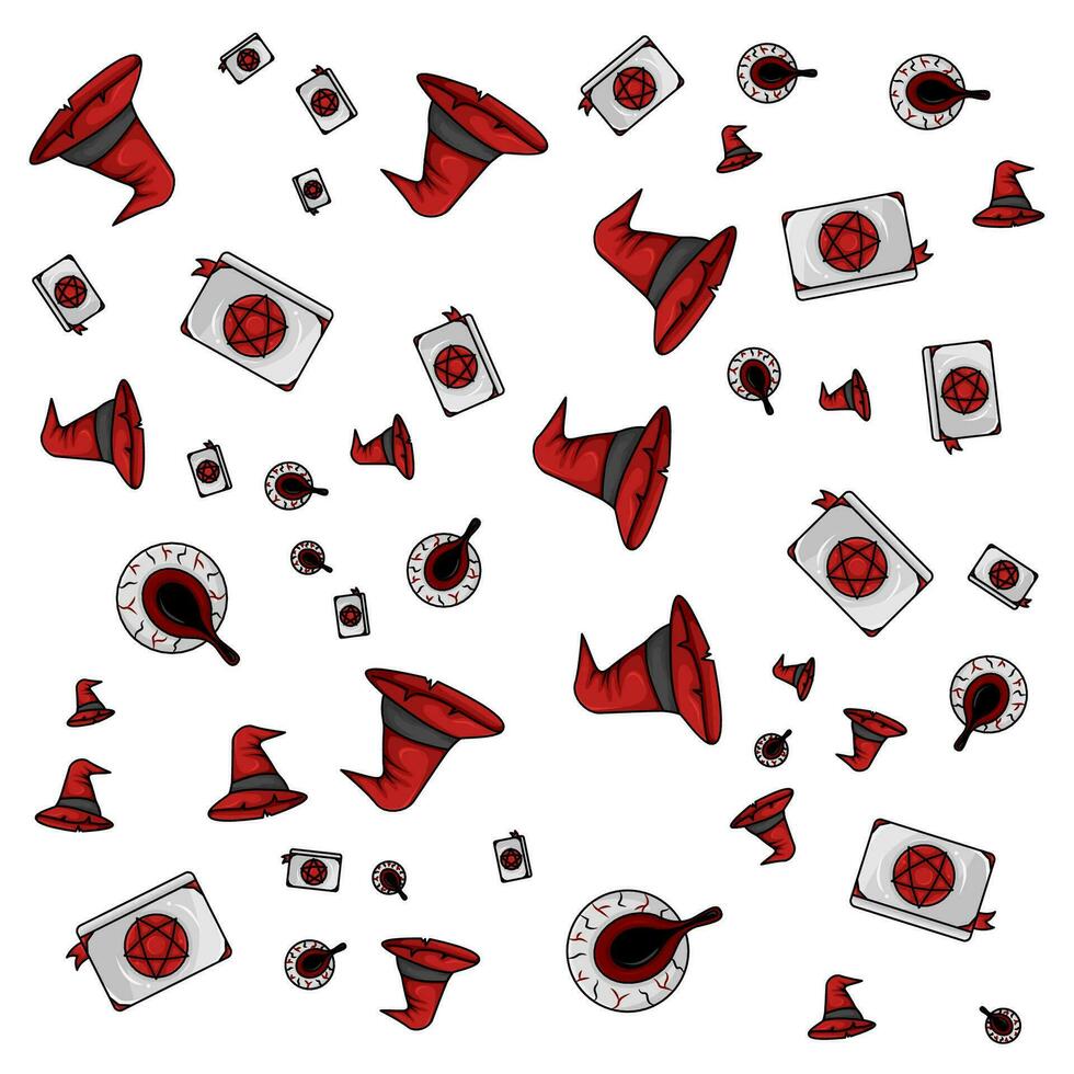 halloween pattern illustration vector