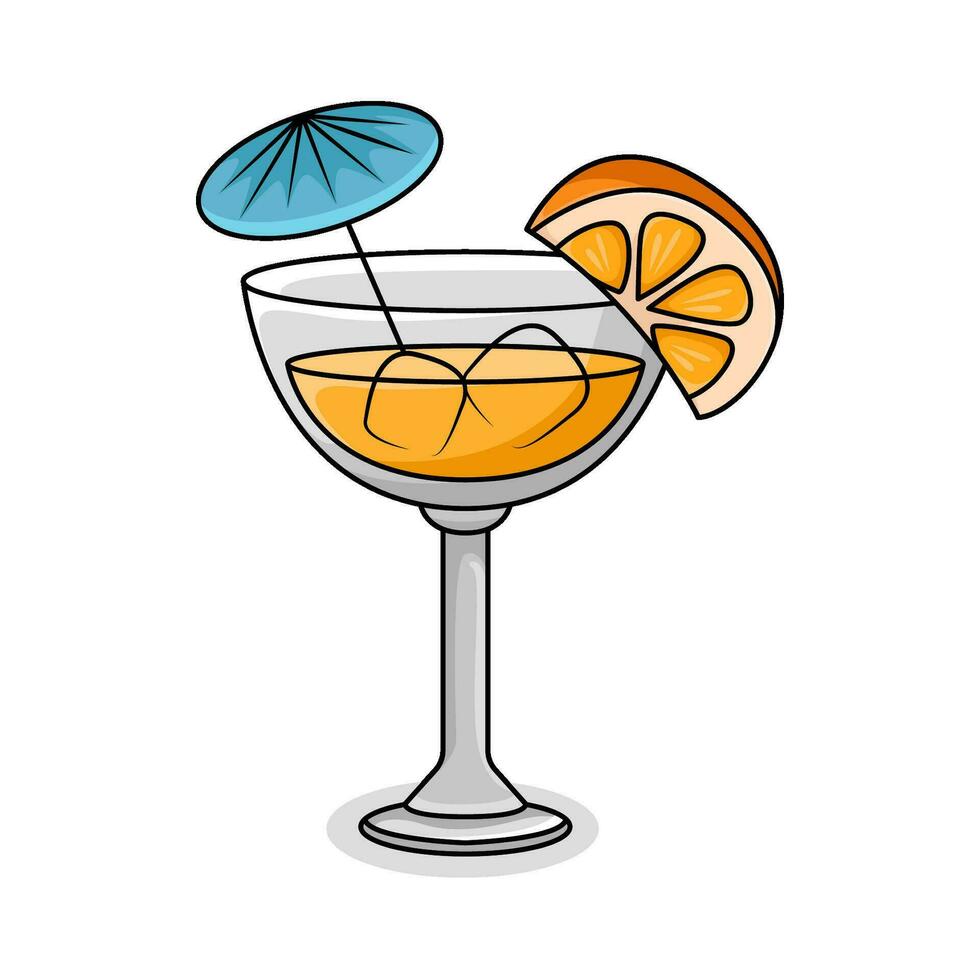 lemon drink illustration vector