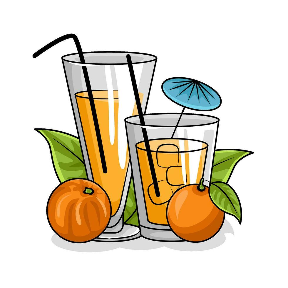 lemon drink illustration vector