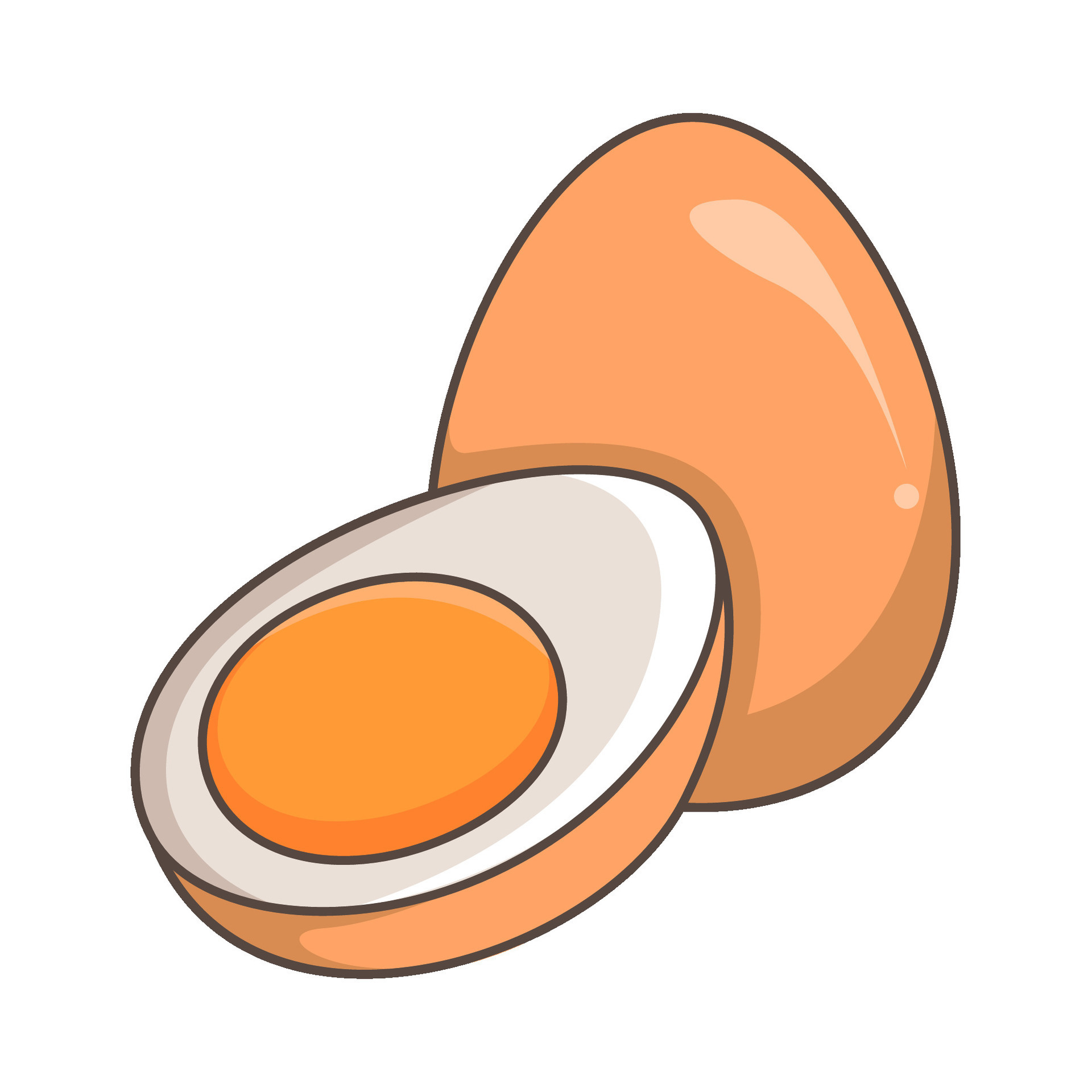egg slice illustration 34523929 Vector Art at Vecteezy