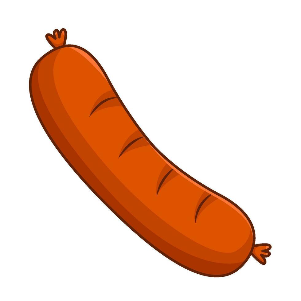 sausage food   illustration vector