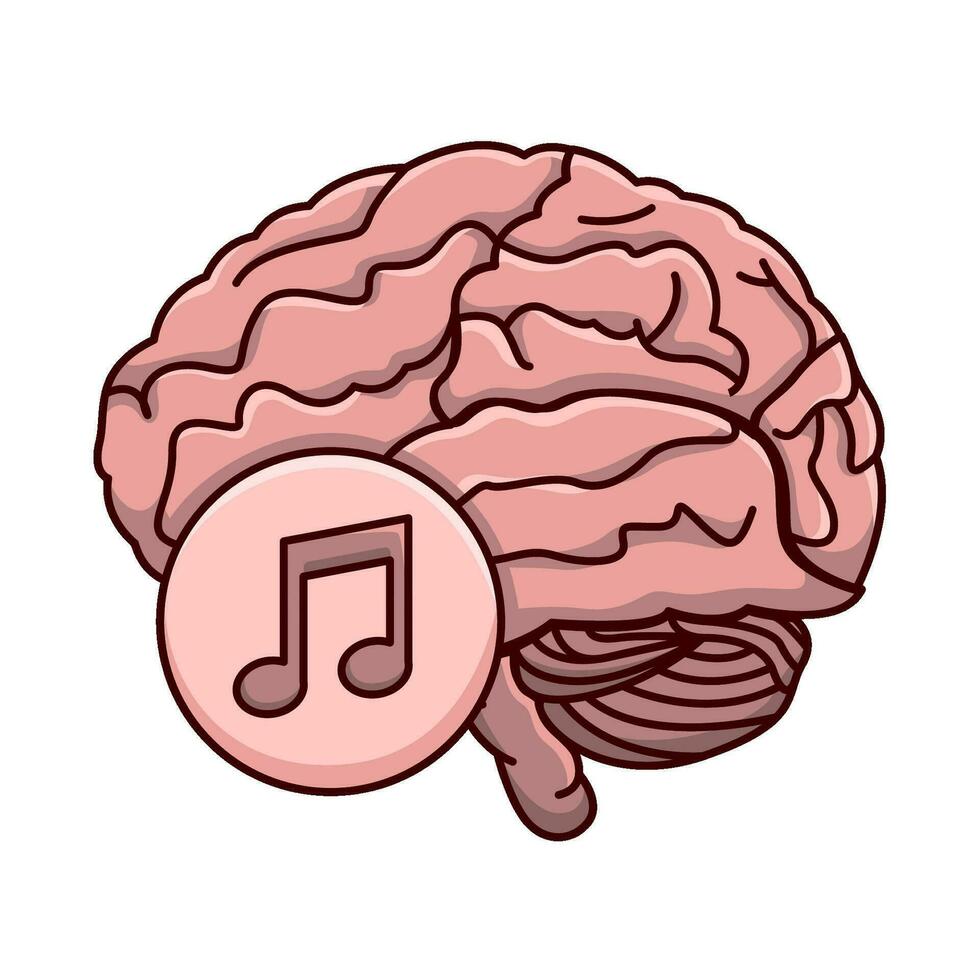 ilustración del cerebro humano vector