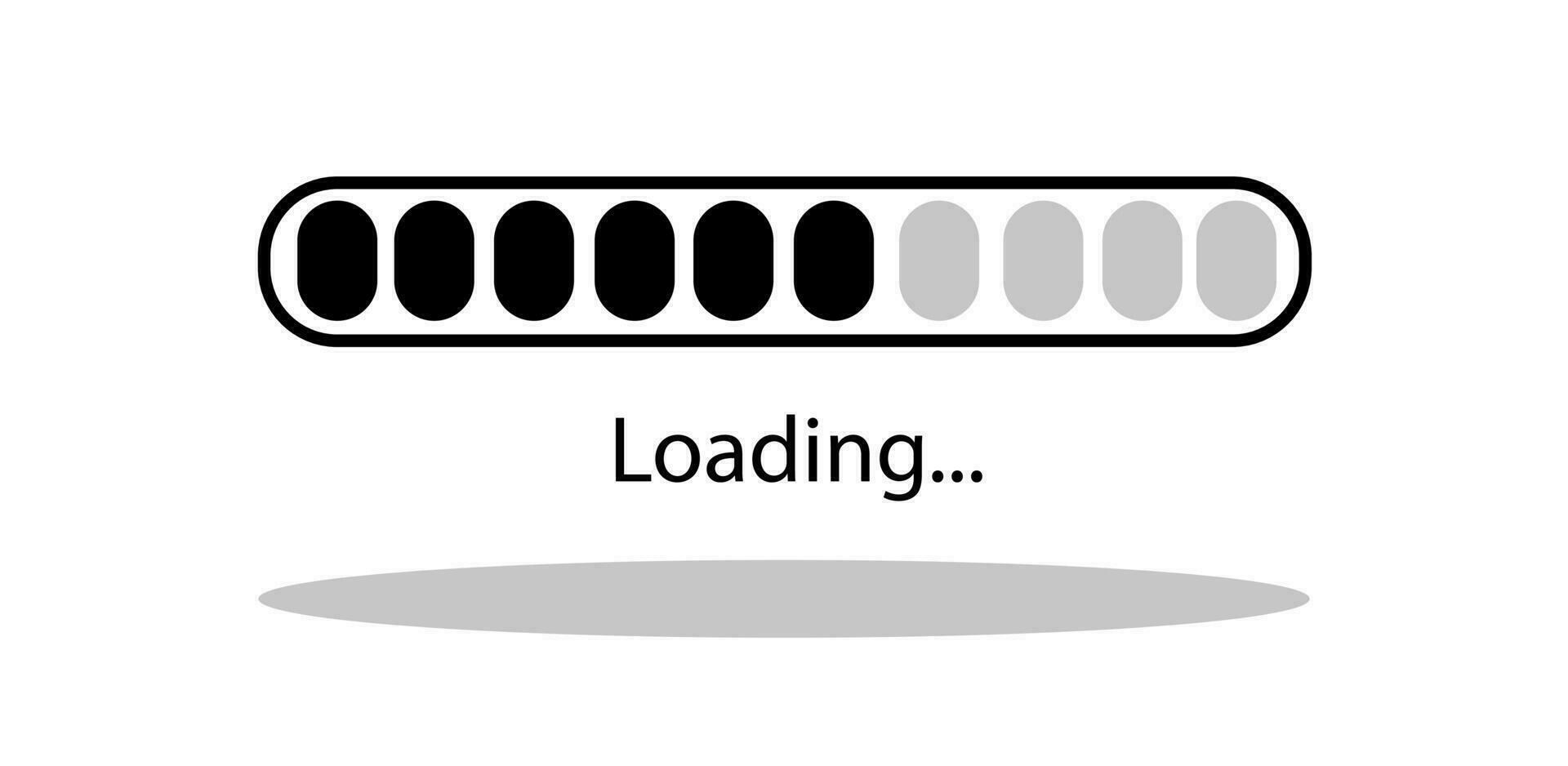 Loading line on white background vector