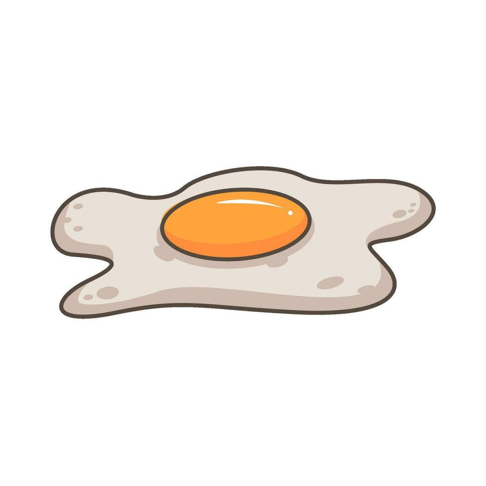 sunny side up illustration vector