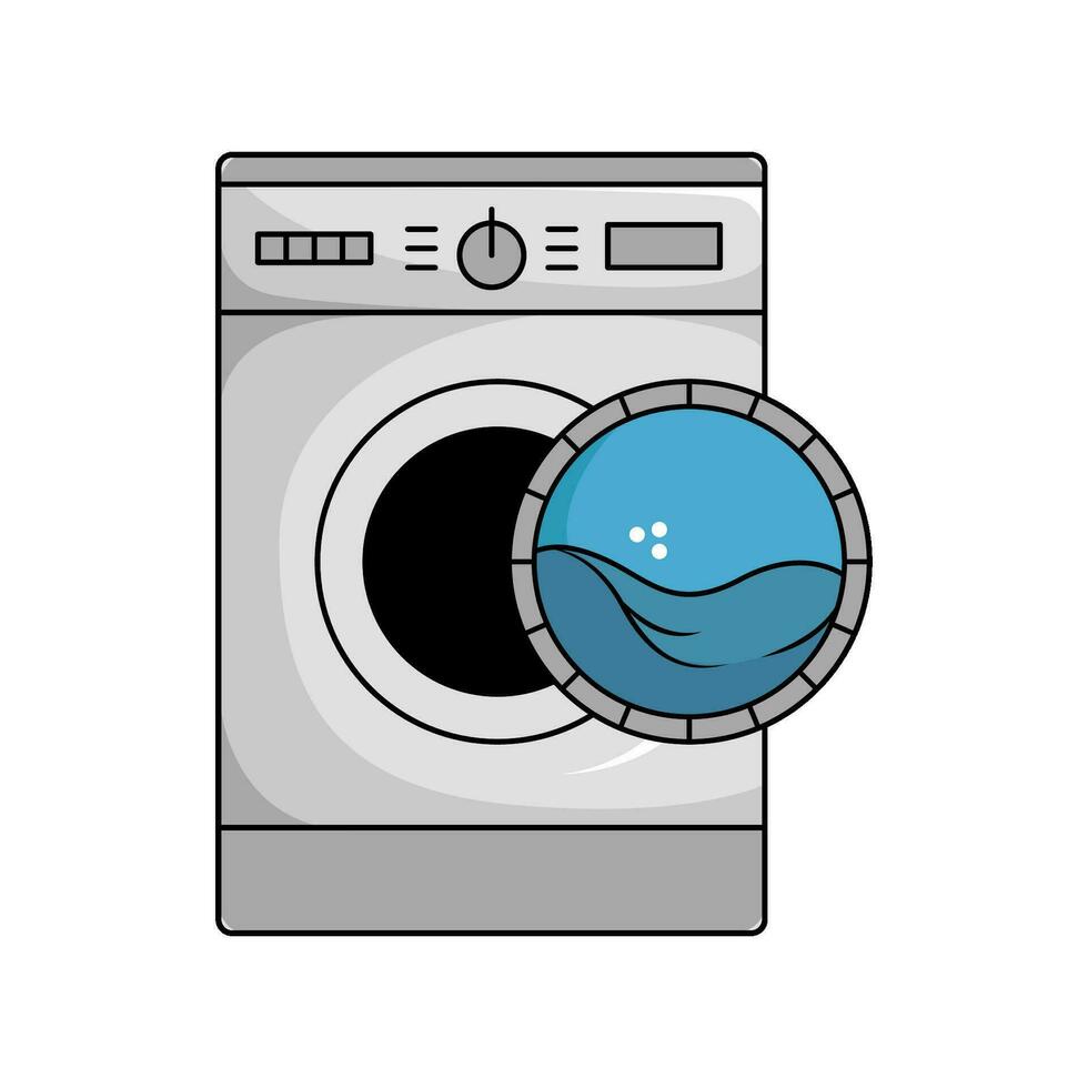 washing machine illustration vector